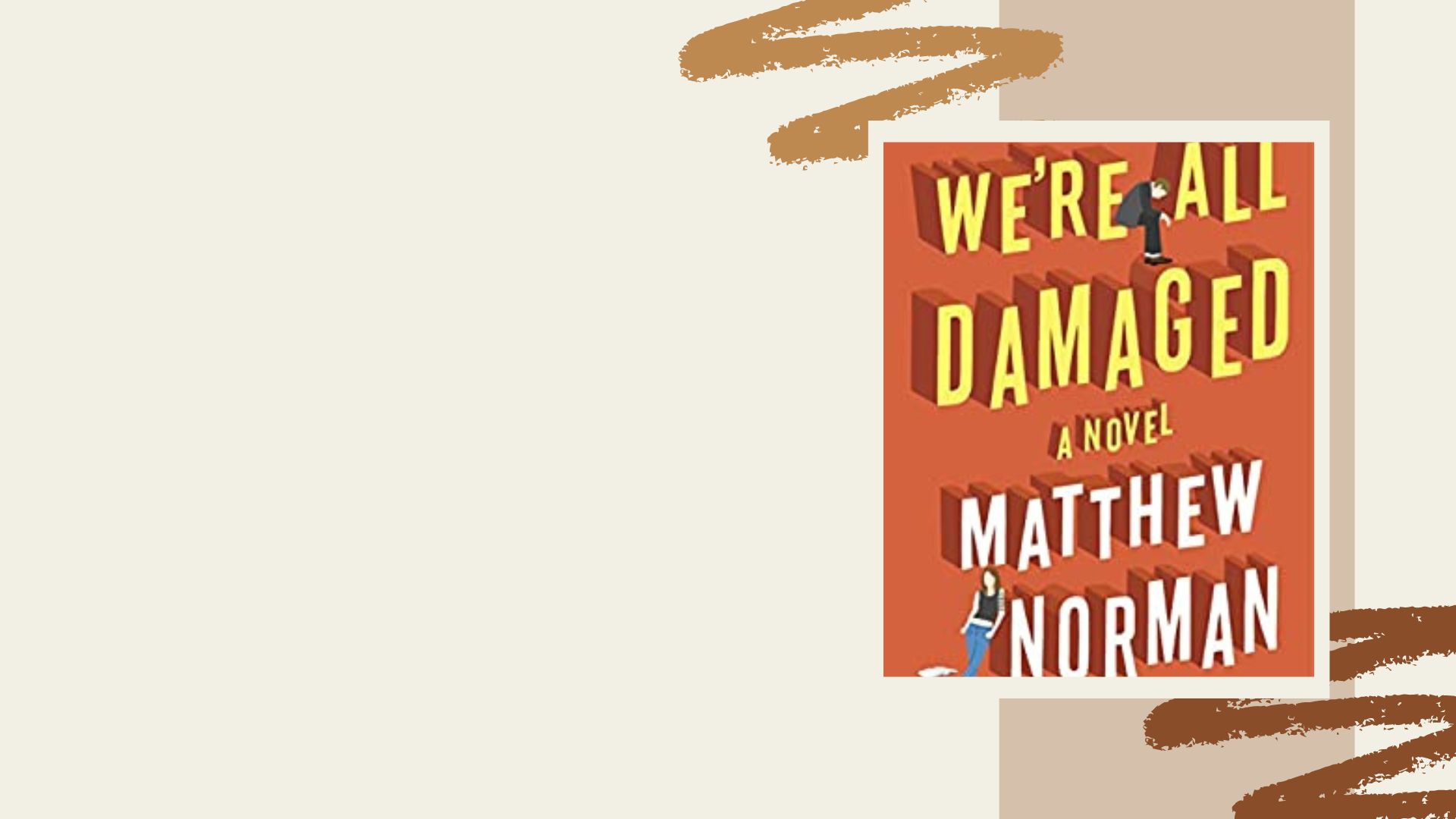 review We're all damaged matthew Norman grappig boek over disfunctionele familie